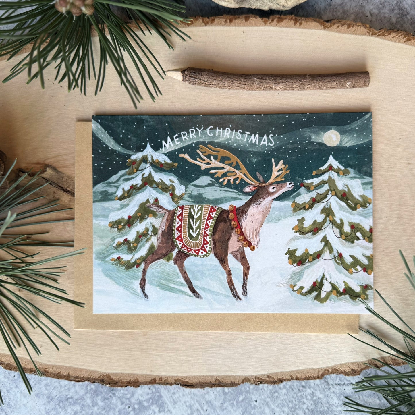 Reindeer Christmas Card