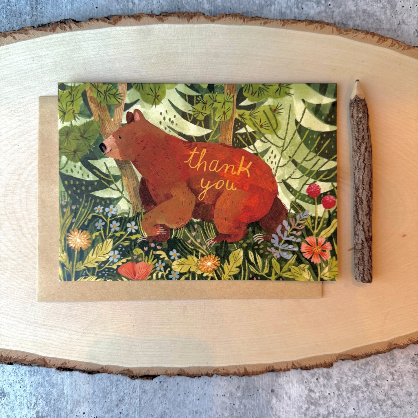 Forest Bloom Thank You Card