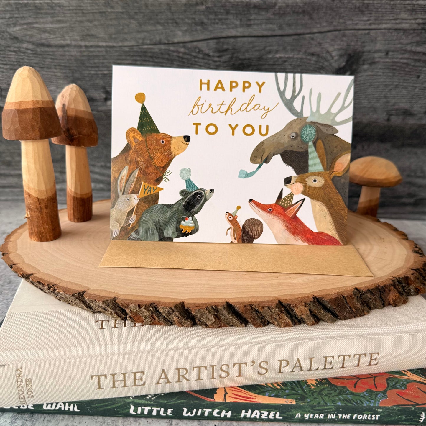 Party in the Woods Birthday Card