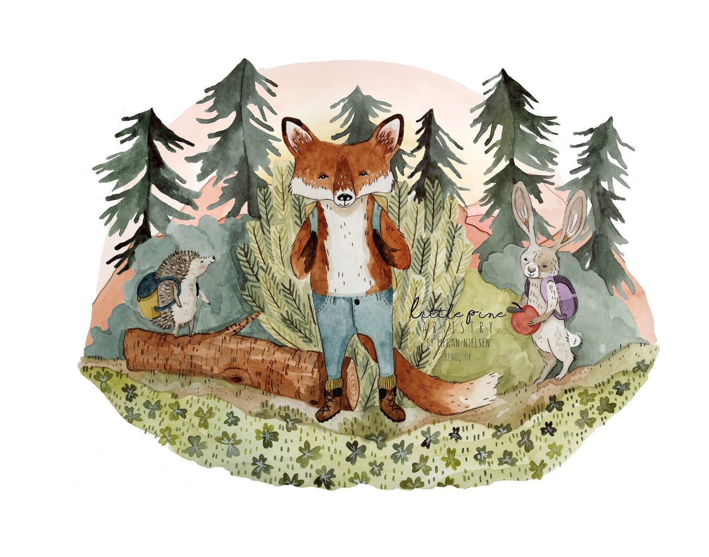 Fox Hike Print