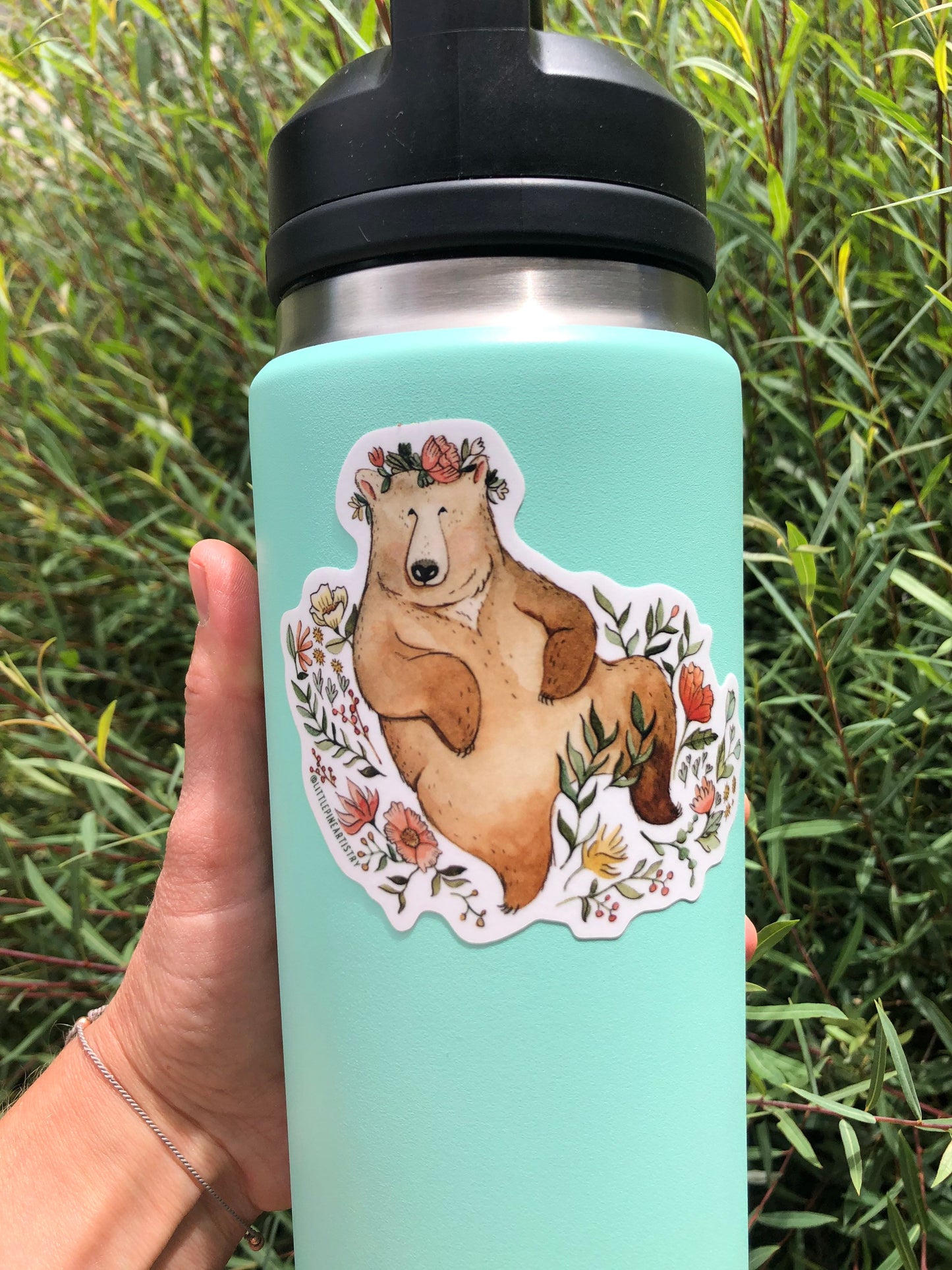 Blossom Bear Sticker