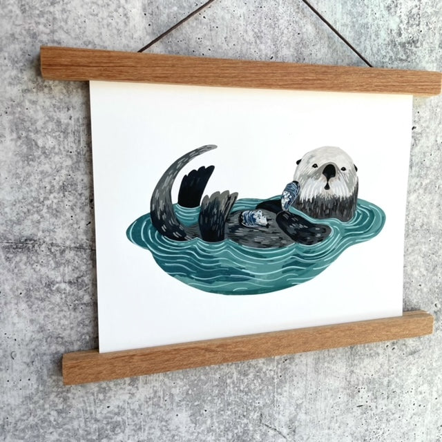 Playful Otter Print