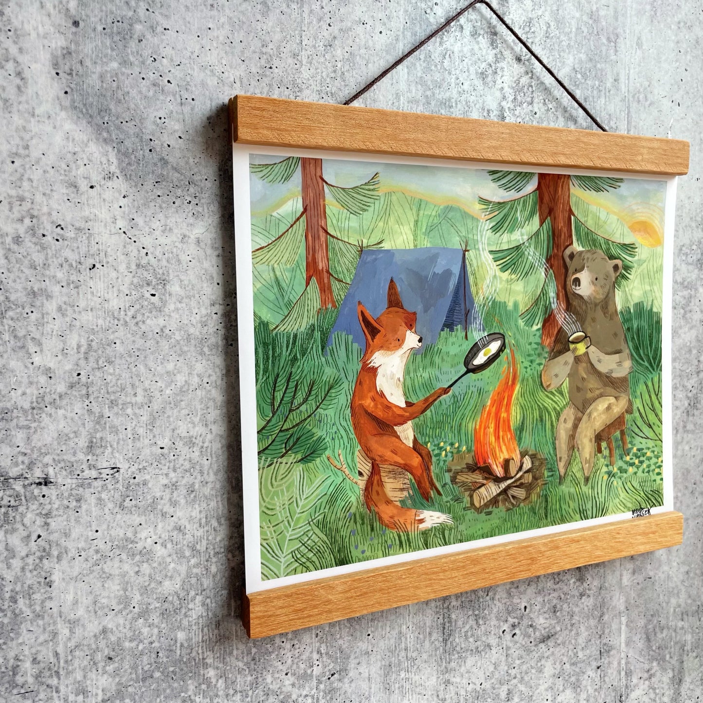 Bonfire Mornings Print