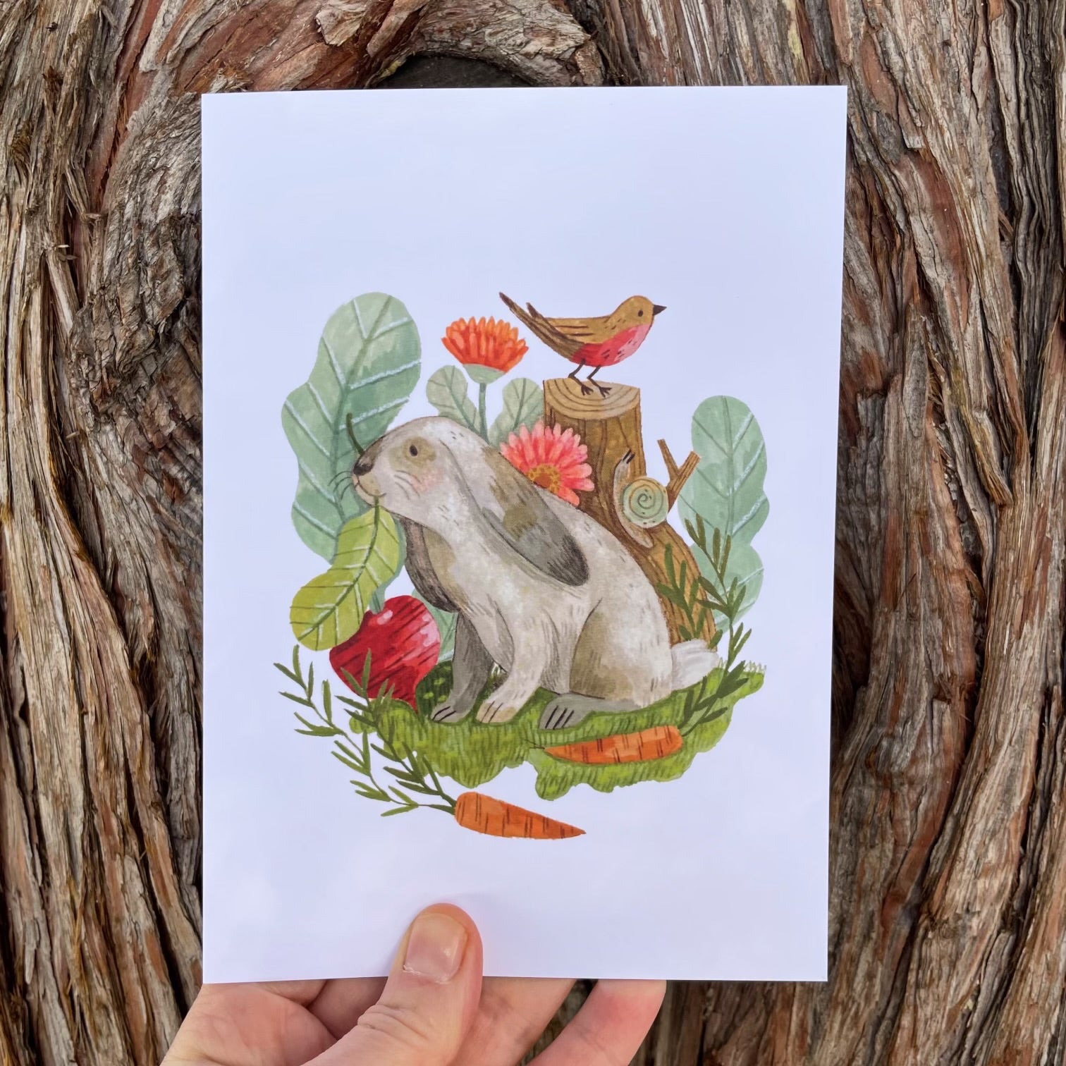 Garden Bunny Card