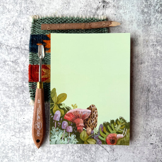 Garden Mushroom Notepad