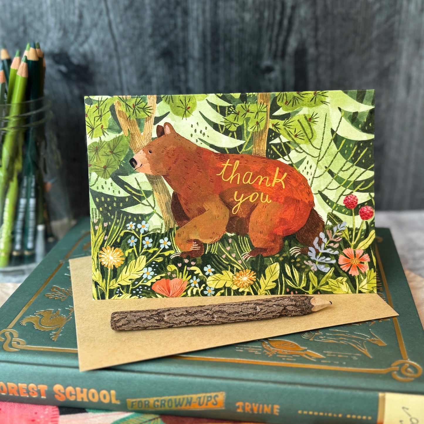 Forest Bloom Thank You Card