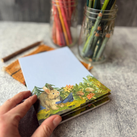 Bunny & Bird Notepad