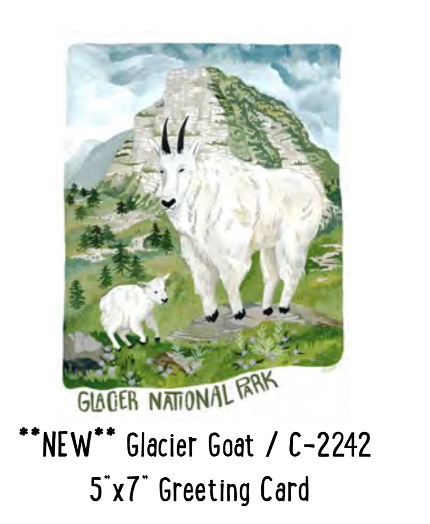 Glacier Goat Card