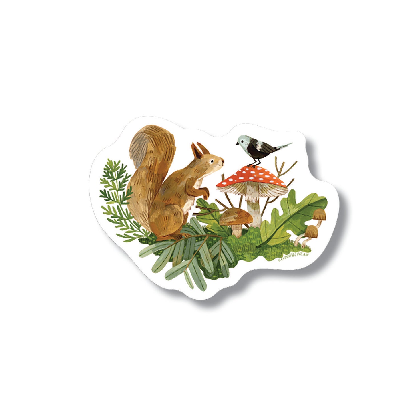 Forage Squirrel Sticker