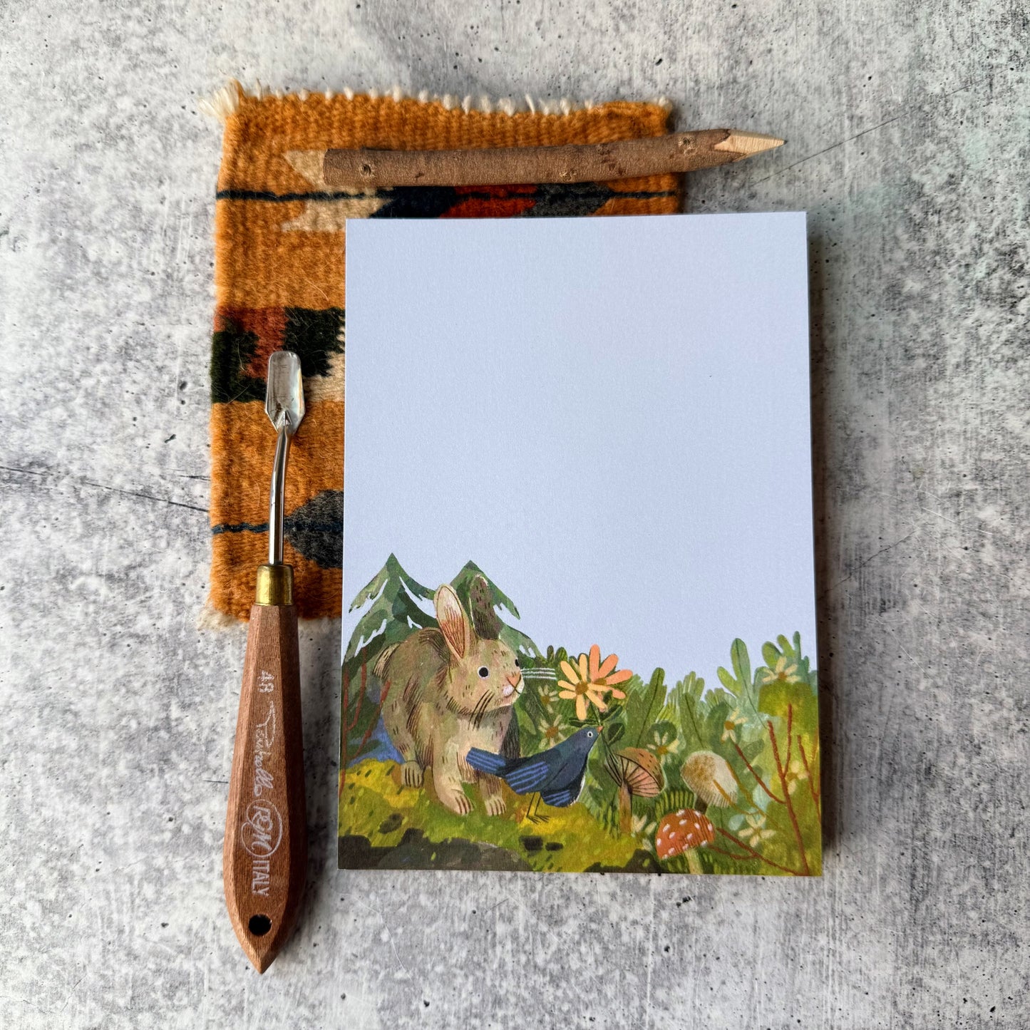 Bunny & Bird Notepad