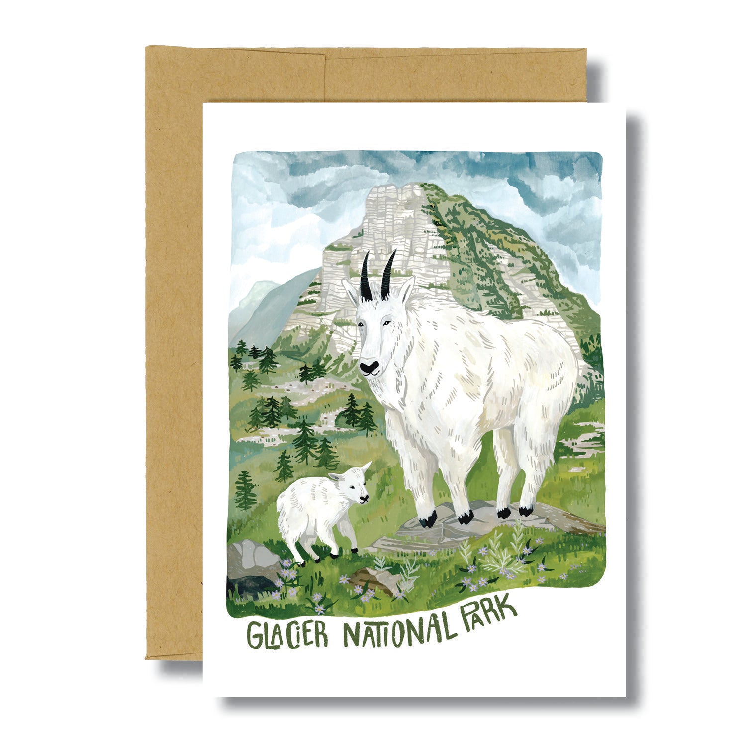 Glacier Goat Card