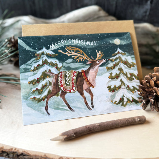 Reindeer Christmas Card