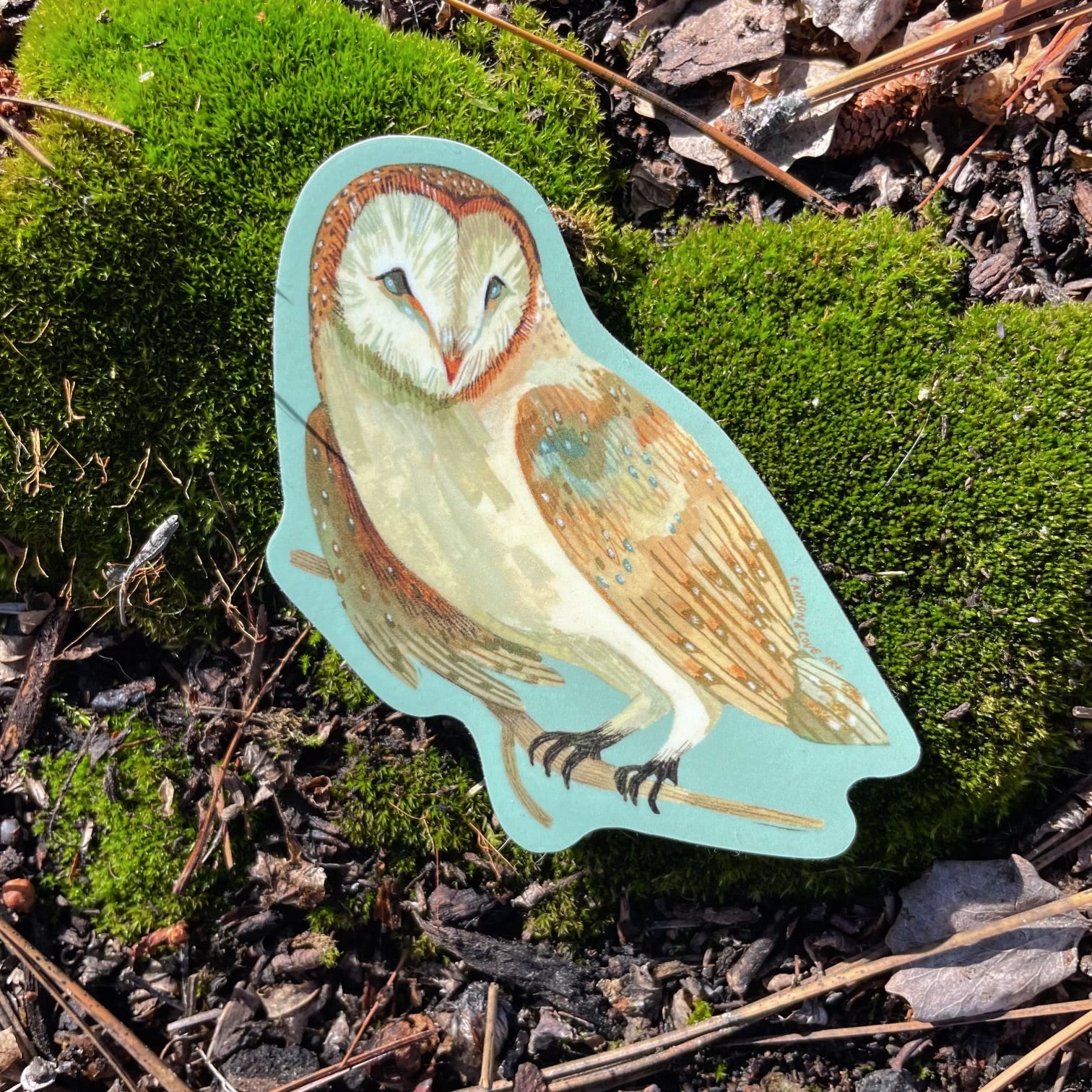 Forest Barn Owl Sticker