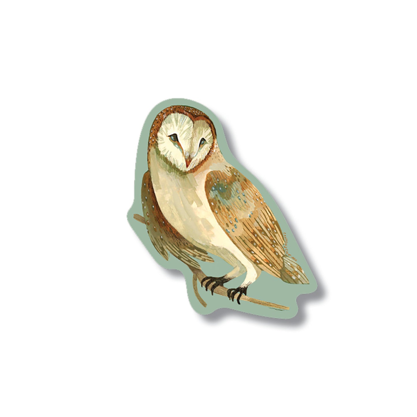 Forest Barn Owl Sticker