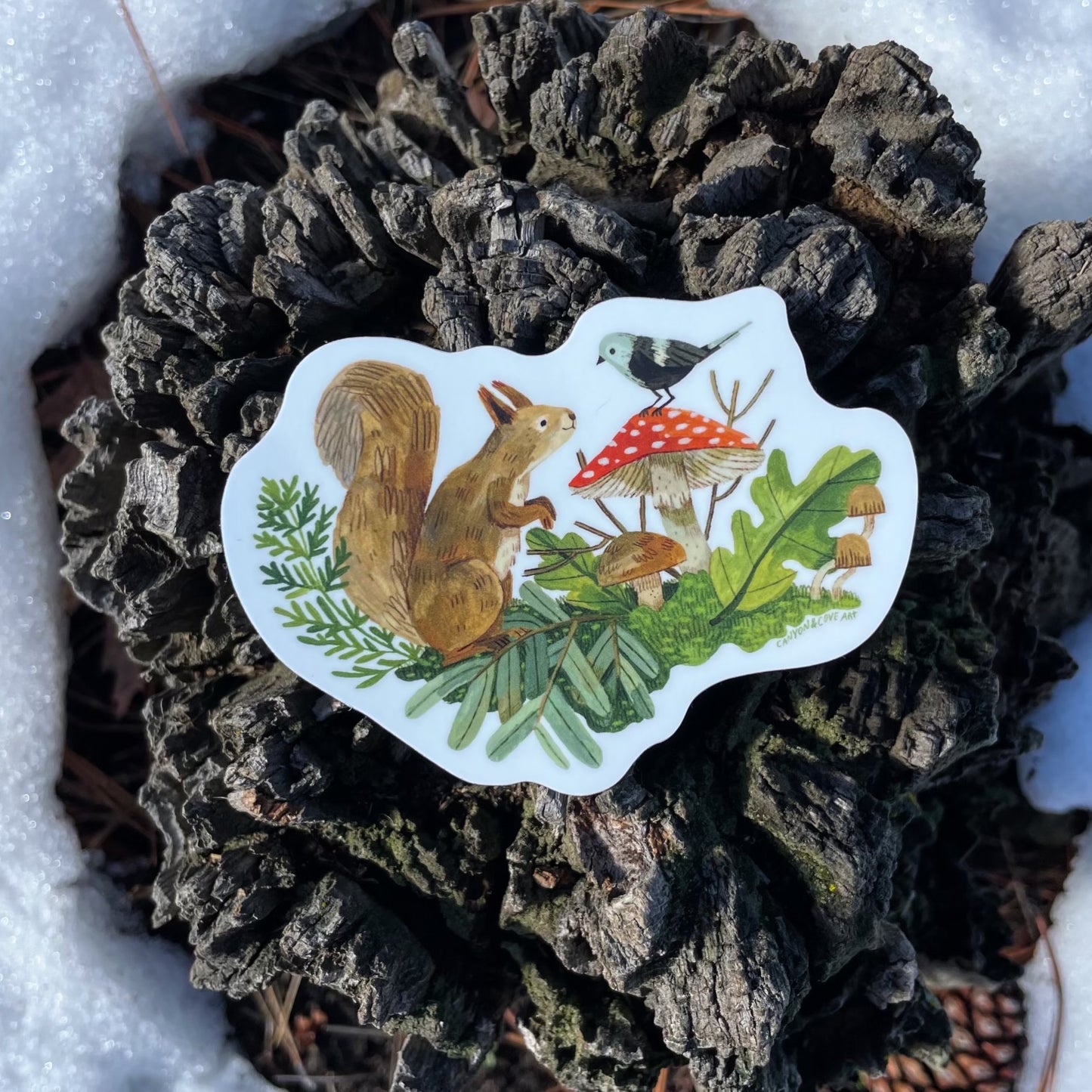 Forage Squirrel Sticker