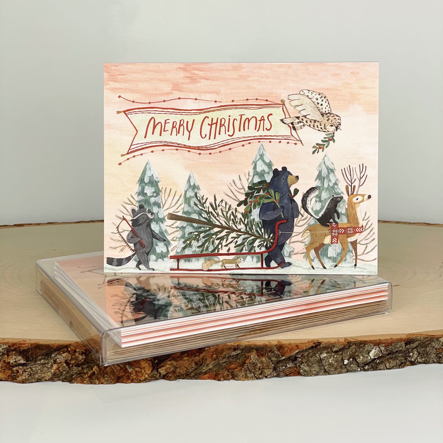 Tree Cutting Christmas Cards (Boxed Card Set)