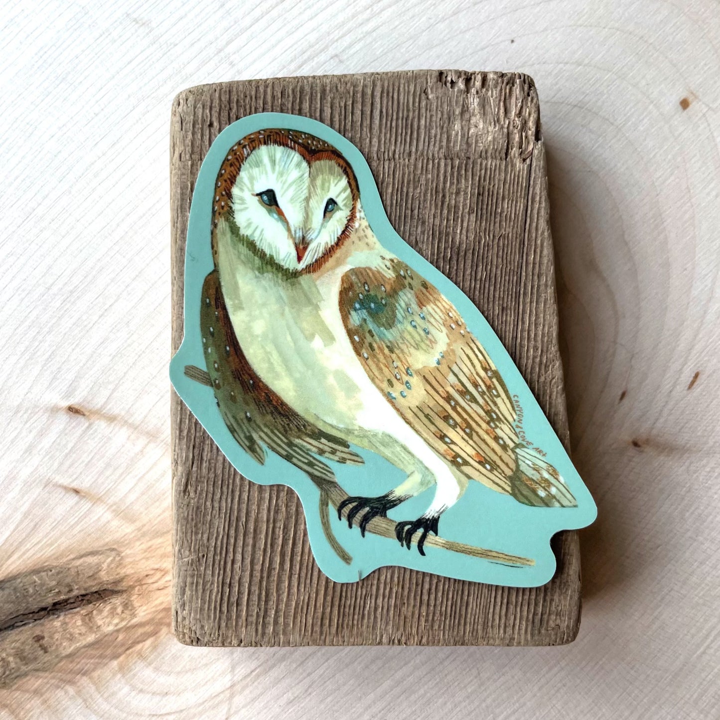 Forest Barn Owl Sticker