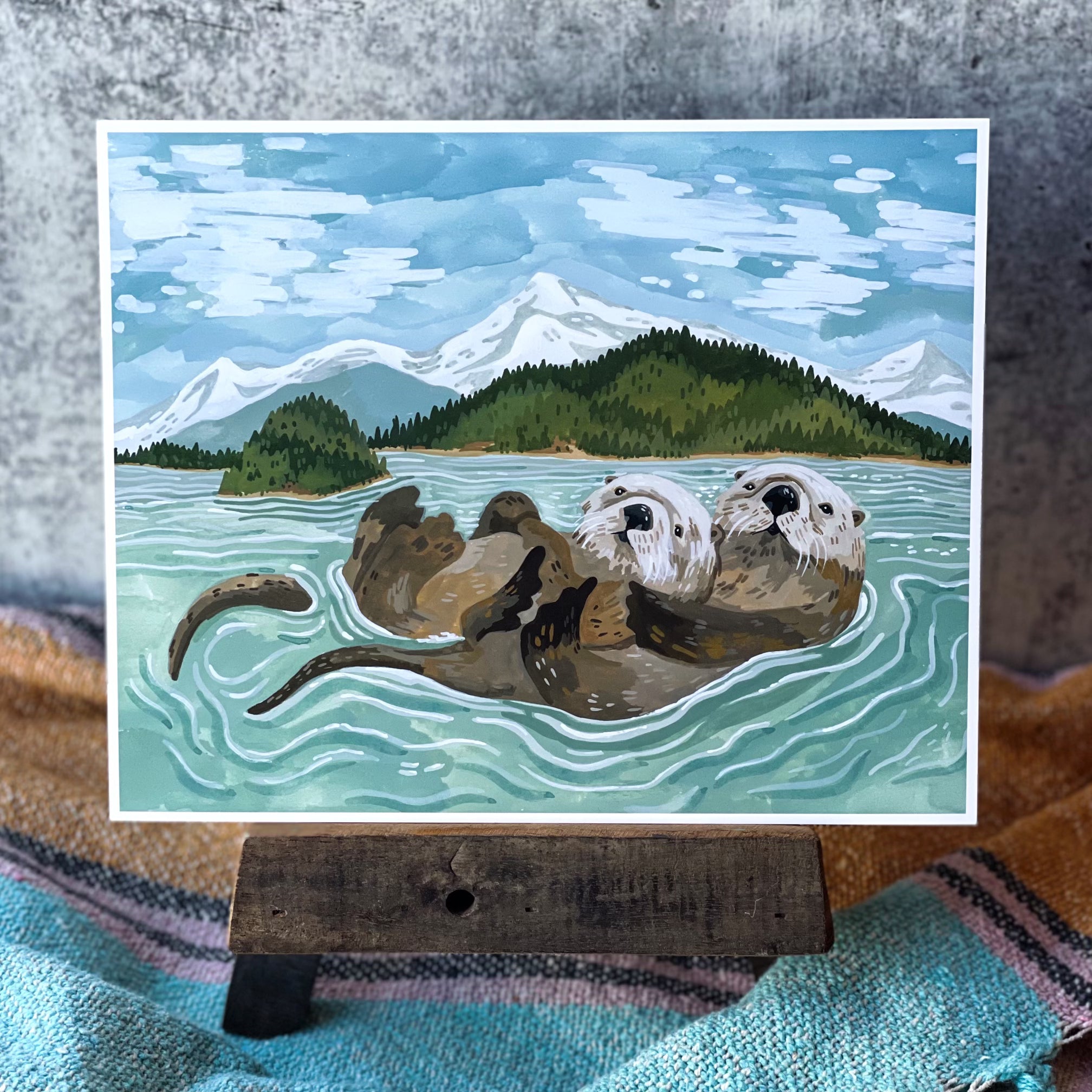 Island Otters Print