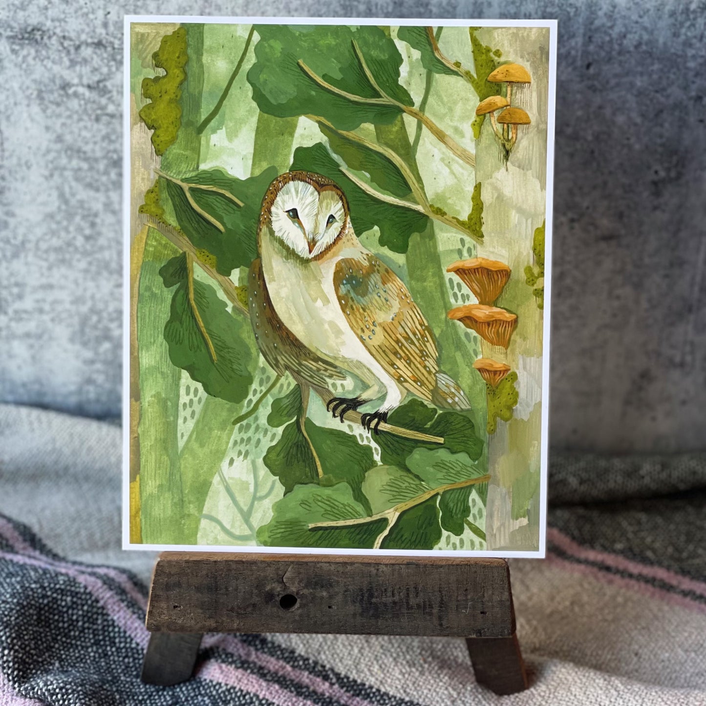 Forest Barn Owl Print