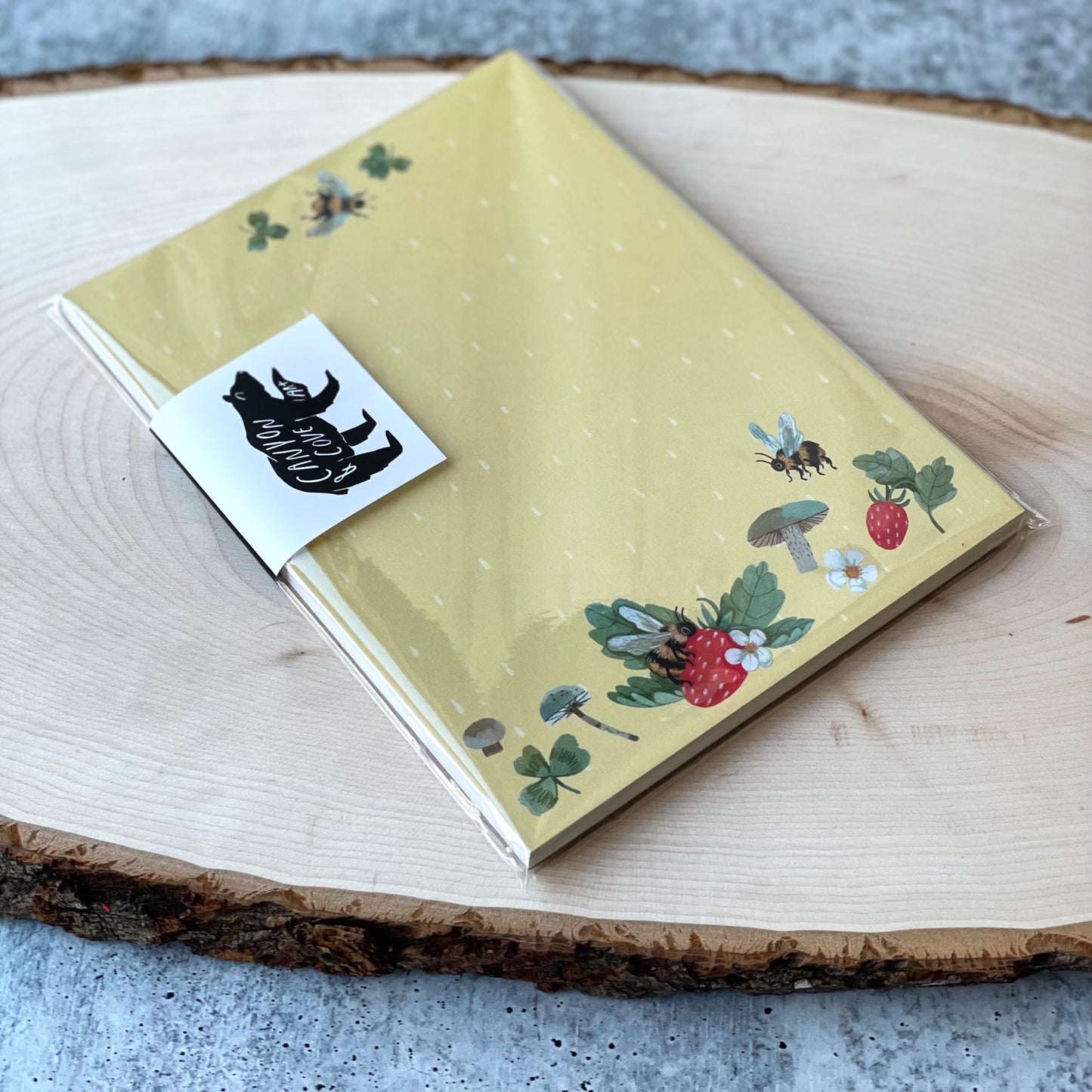 Strawberry Bumblebee Notepad