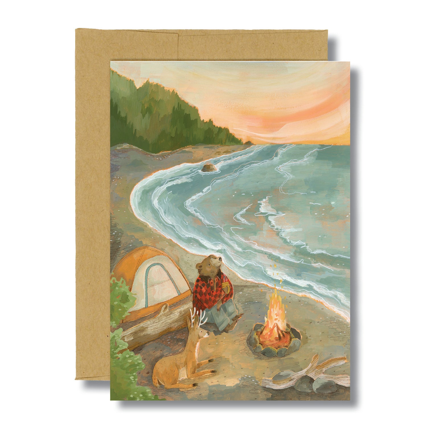 Beach Camping Card