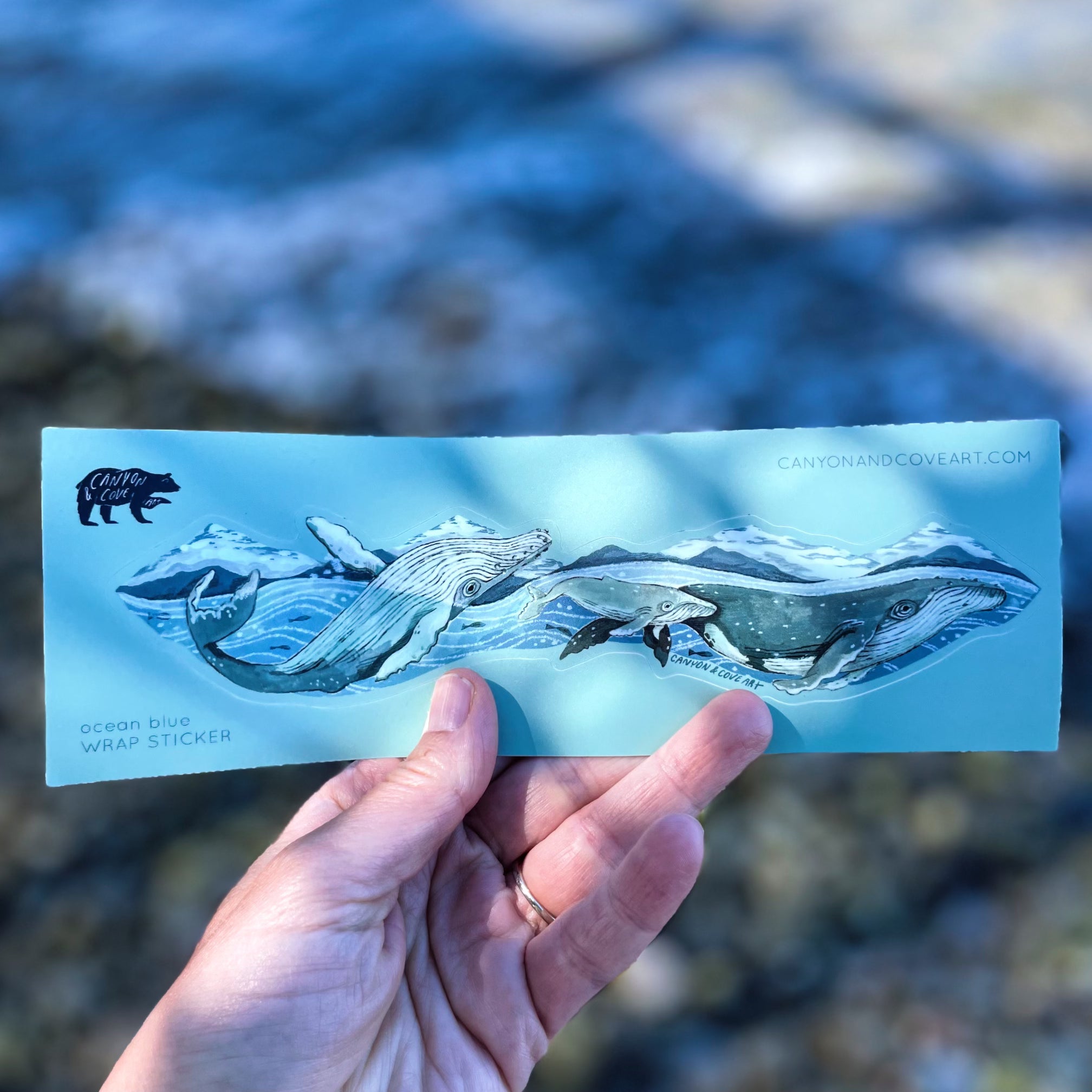 Ocean Blue Wrap Sticker