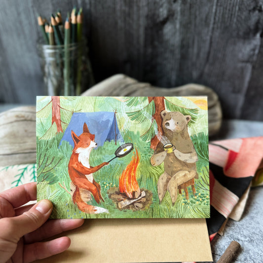 Bonfire Mornings Card