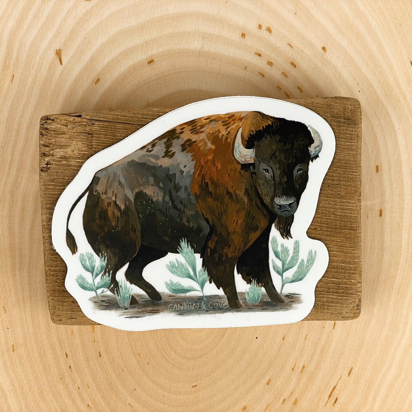 Sagebrush Bison Sticker