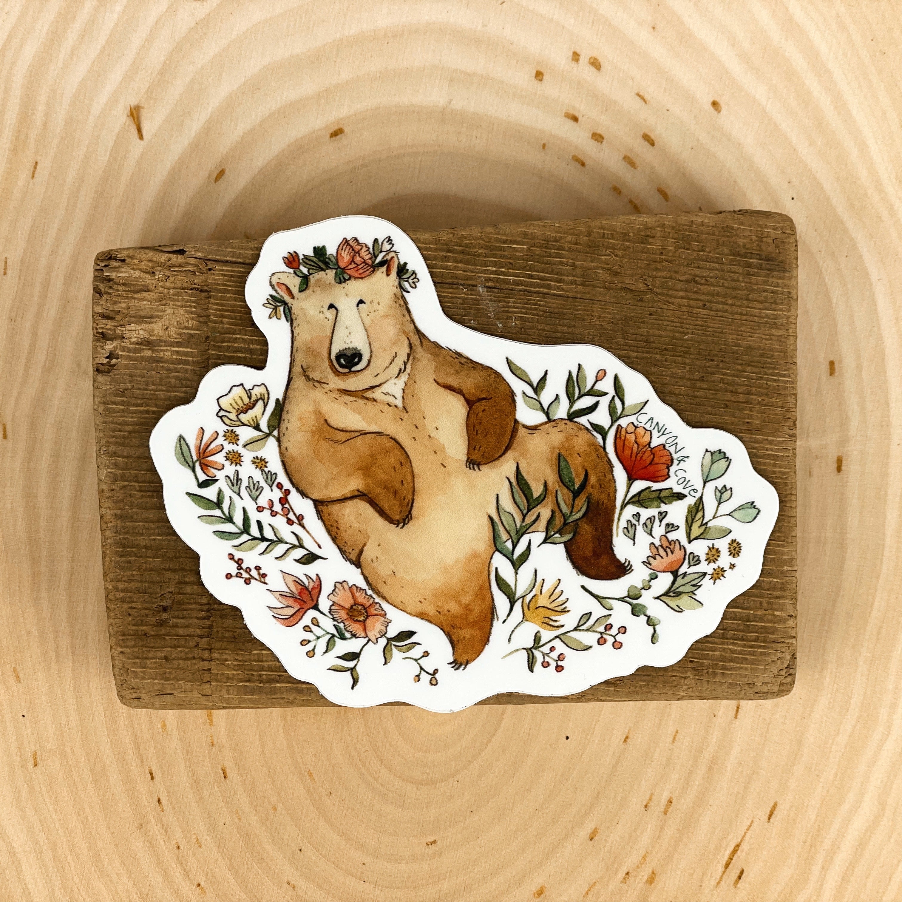 Blossom Bear Sticker