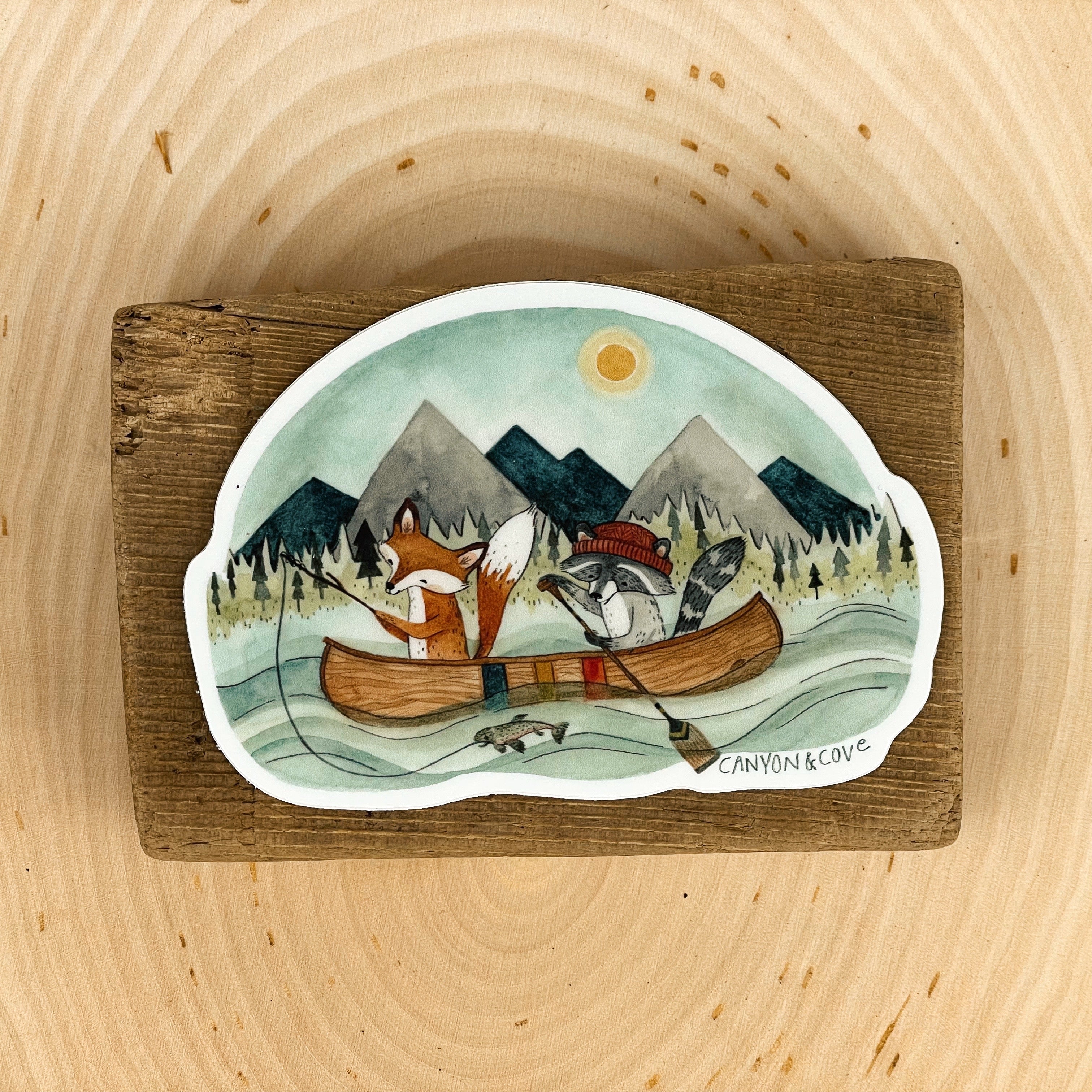 Canoe Adventure Sticker