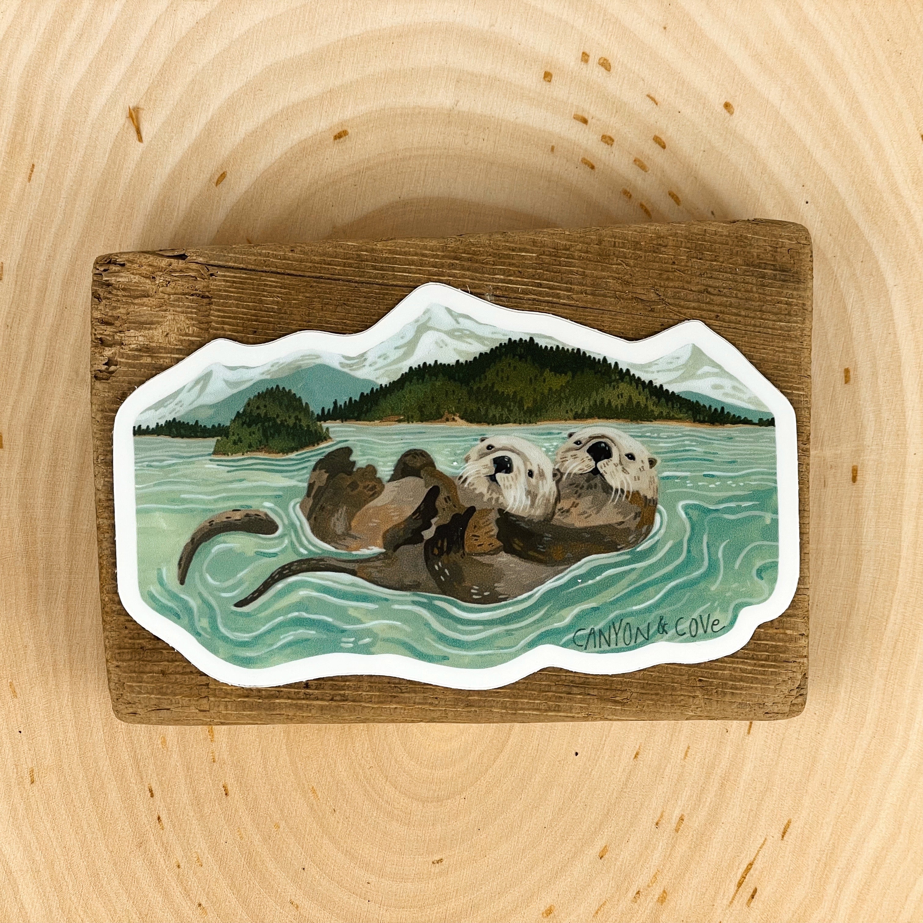 Island Otters Sticker