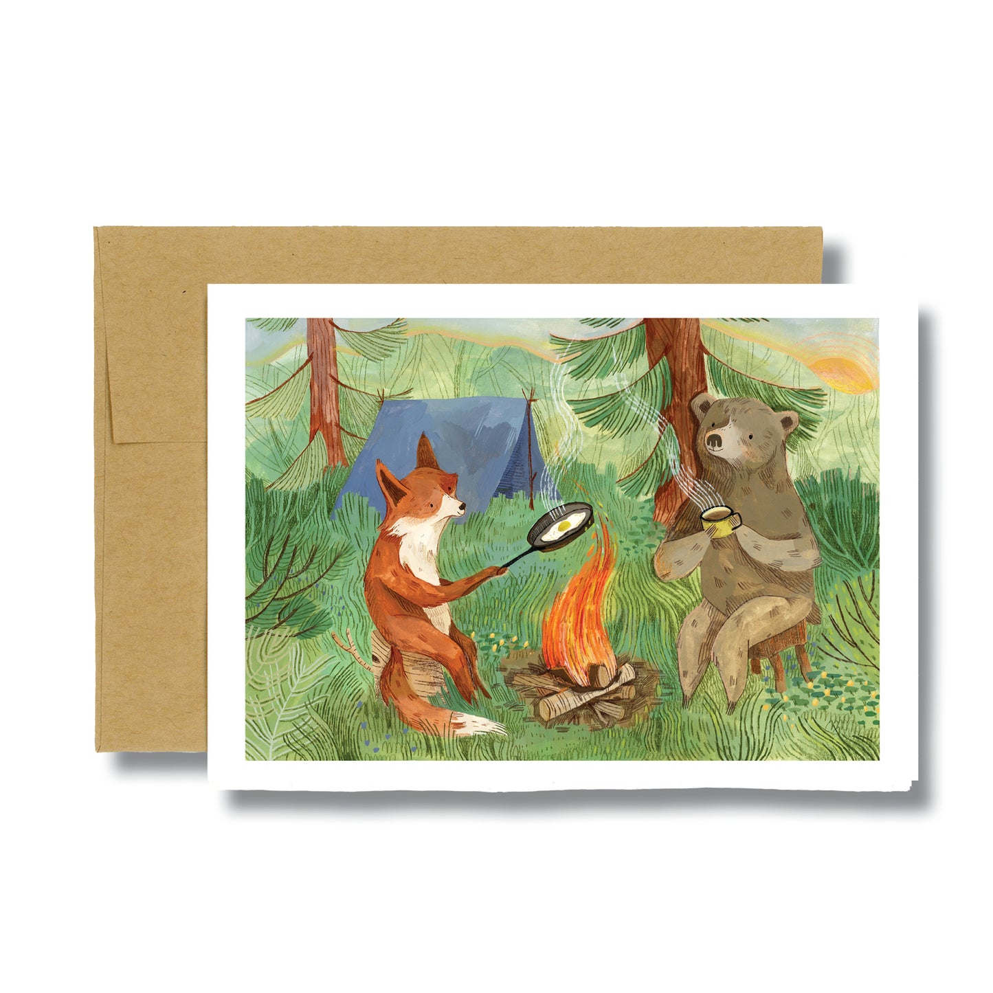 Bonfire Mornings Card