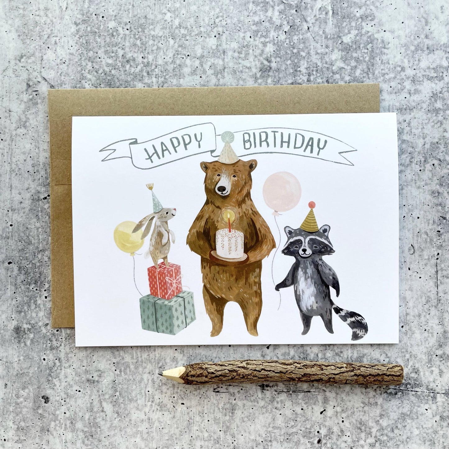 Birthday Card Set (4 Cards) #2