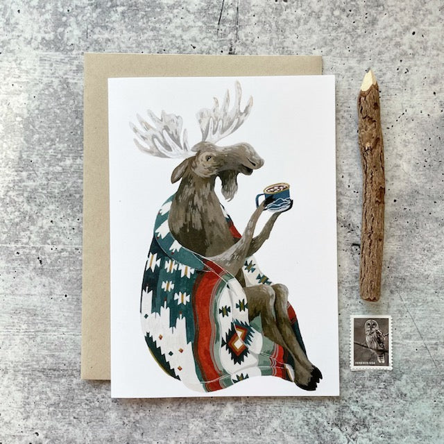 Aztec Moose Card