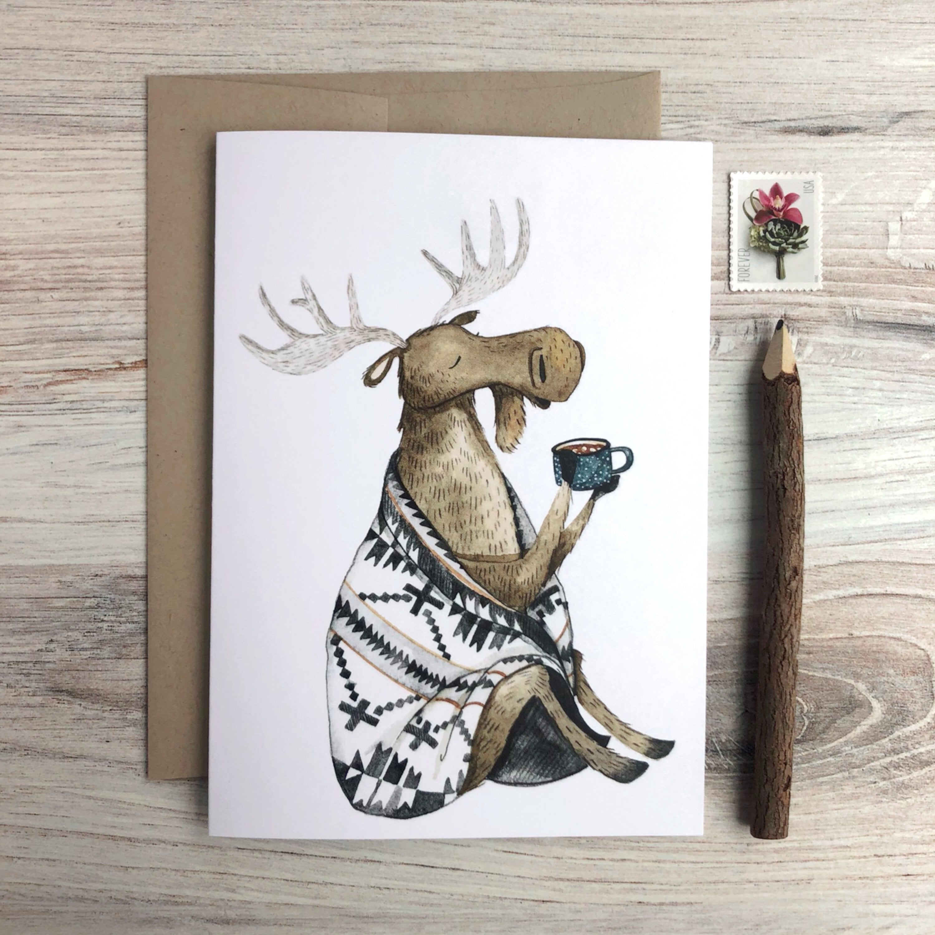 Cozy Moose Card