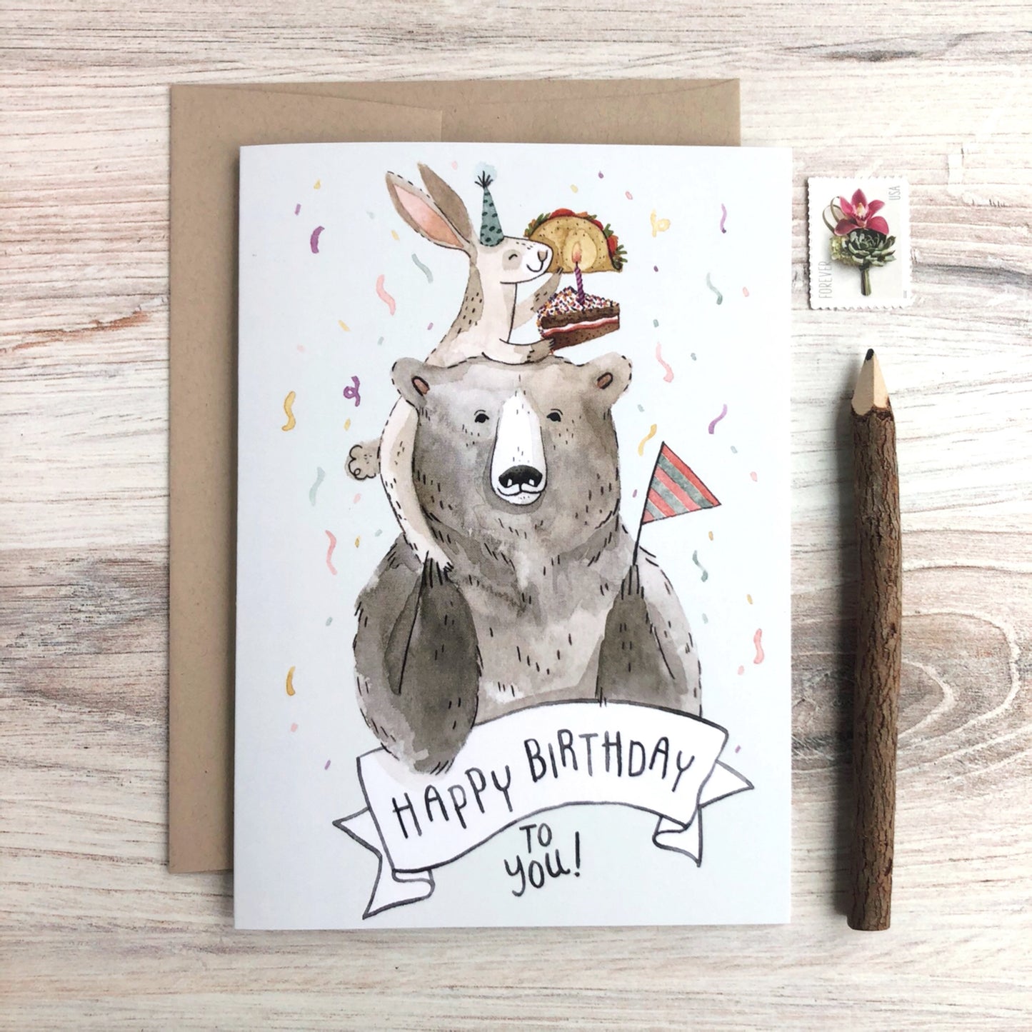 Birthday Card Set (4 Cards)