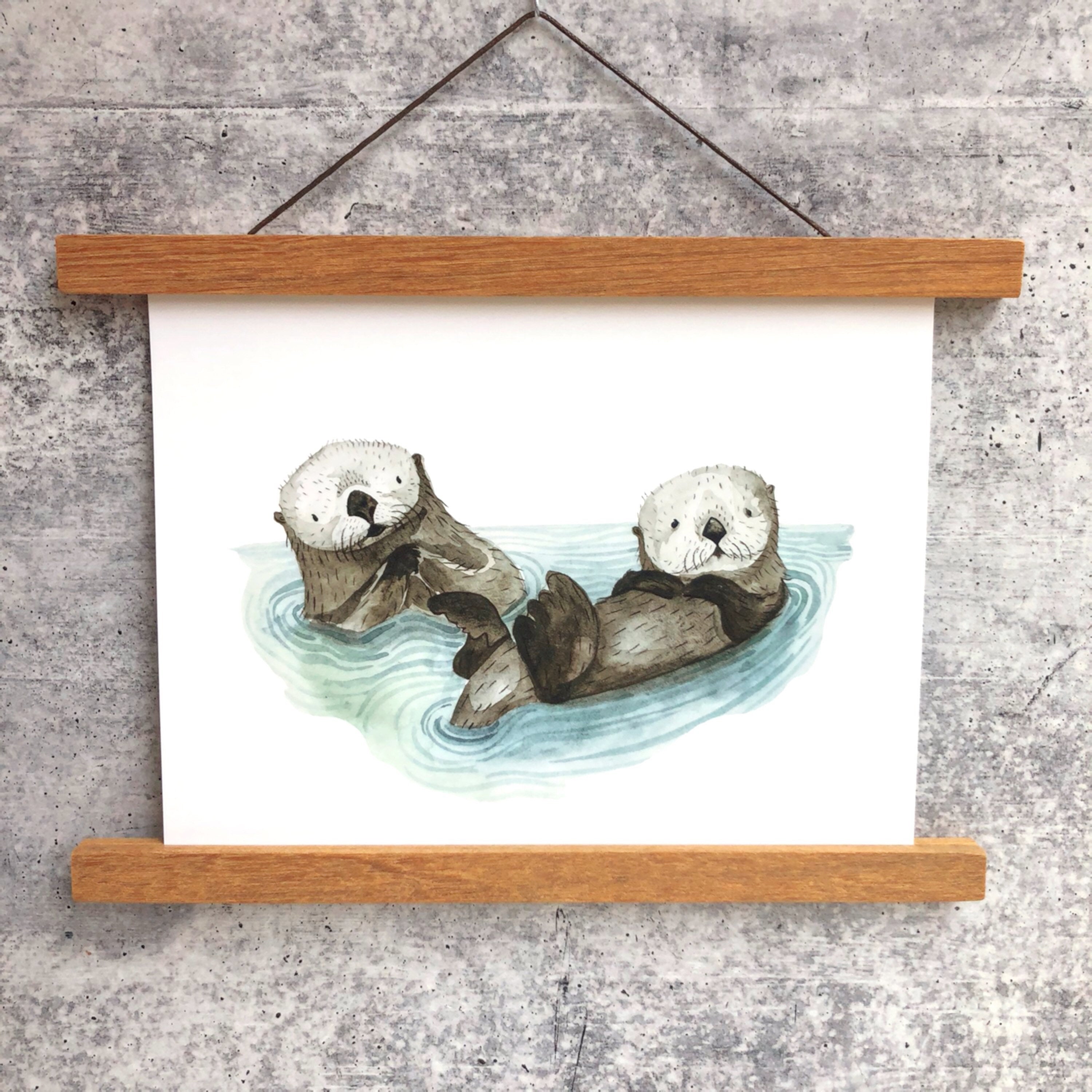Sea Otters Print