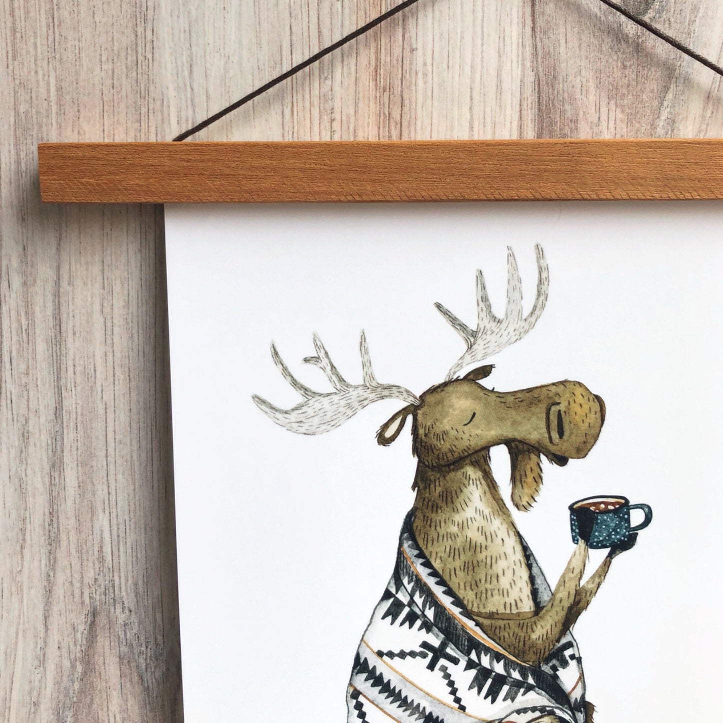 Cozy Moose Print