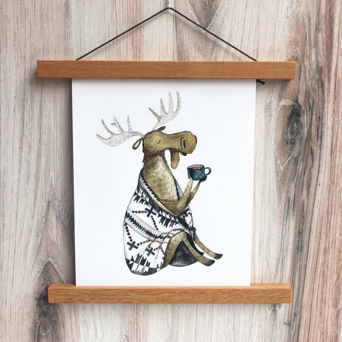 Cozy Moose Print