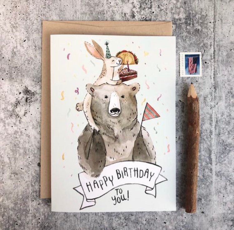 Birthday Card Set (5 Cards)