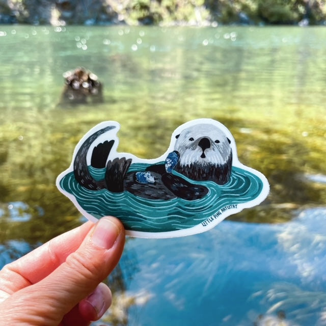 Playful Otter Sticker