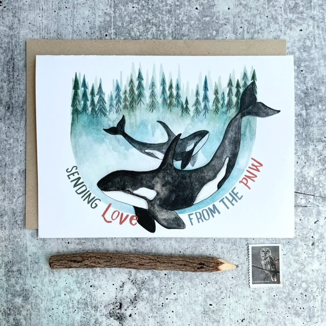 PNW Orcas Card