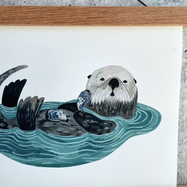 Playful Otter Print
