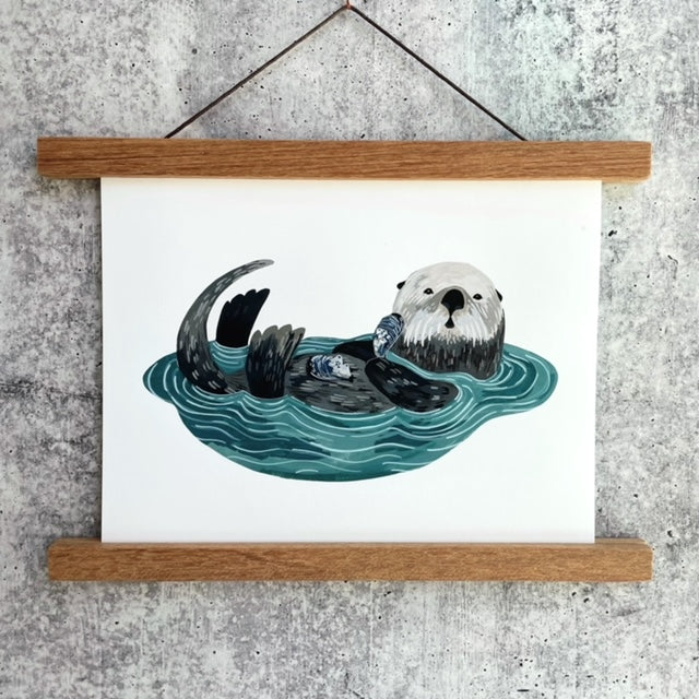Playful Otter Print