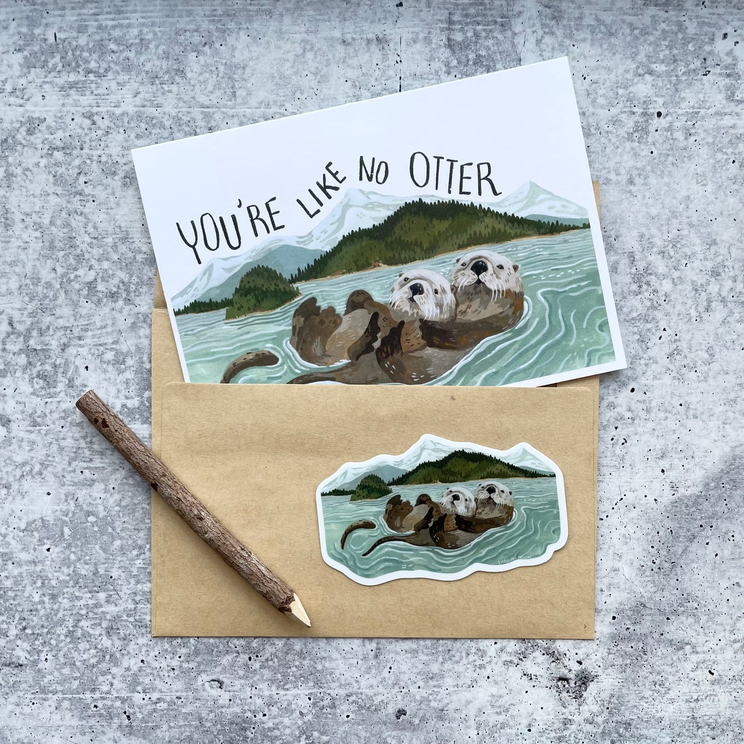 Island Otters Sticker