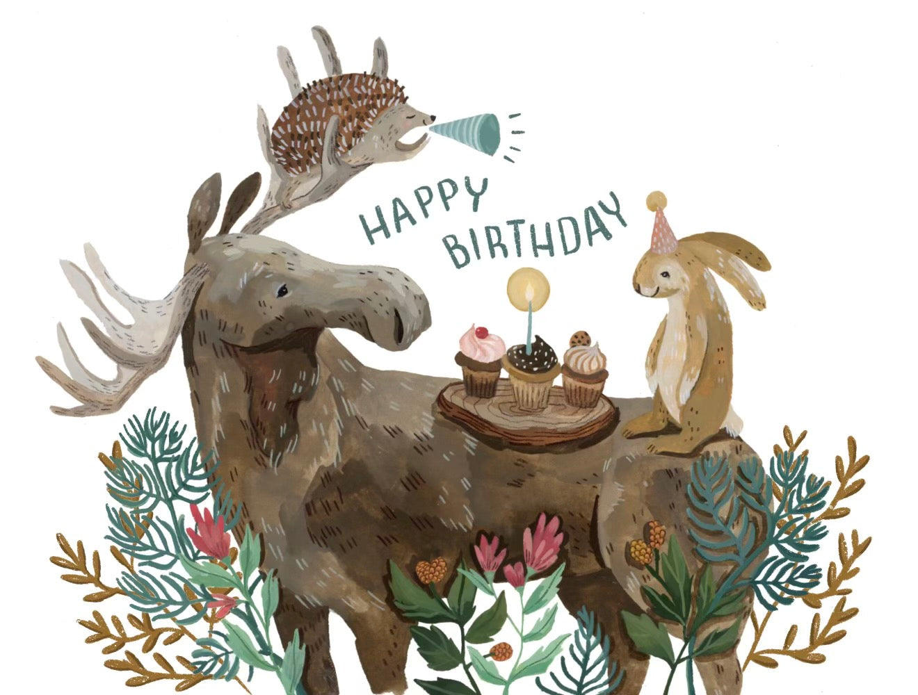 Birthday Moose Card