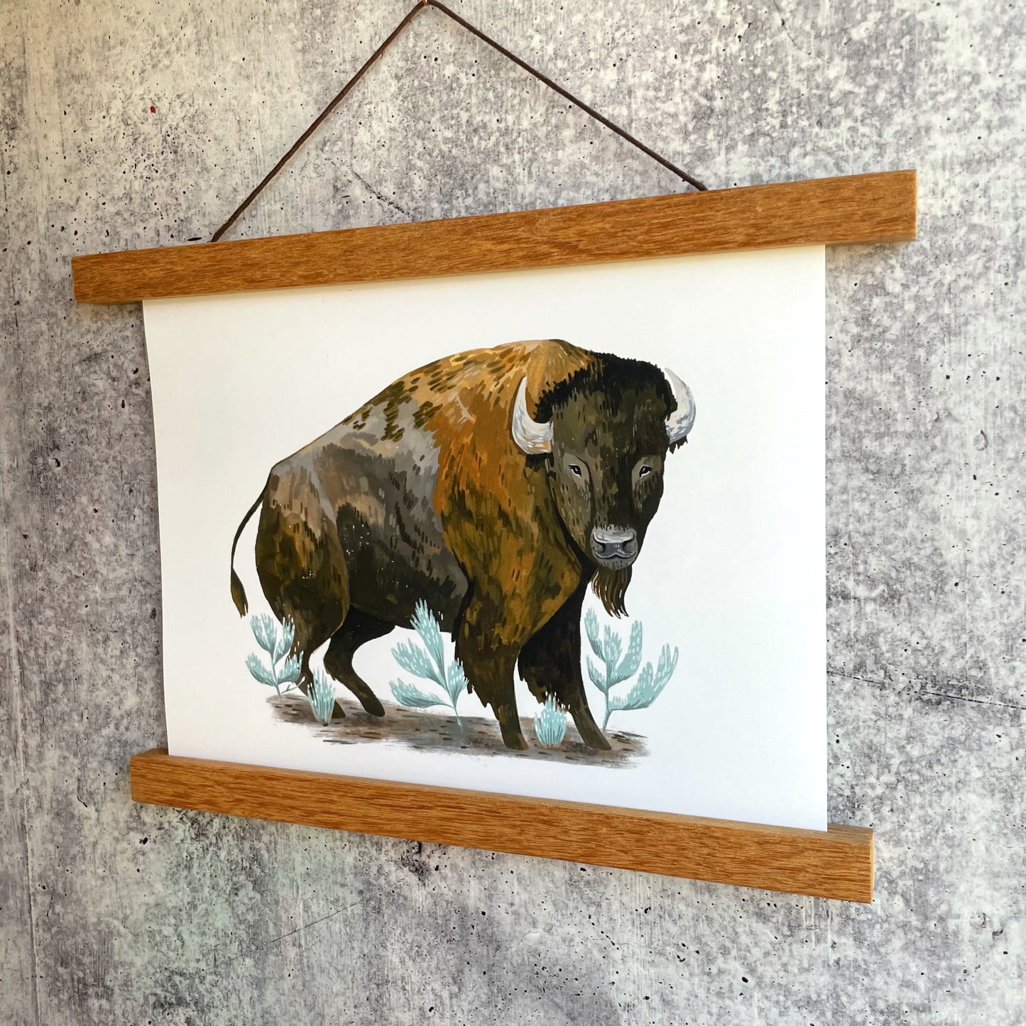 Sagebrush Bison Print