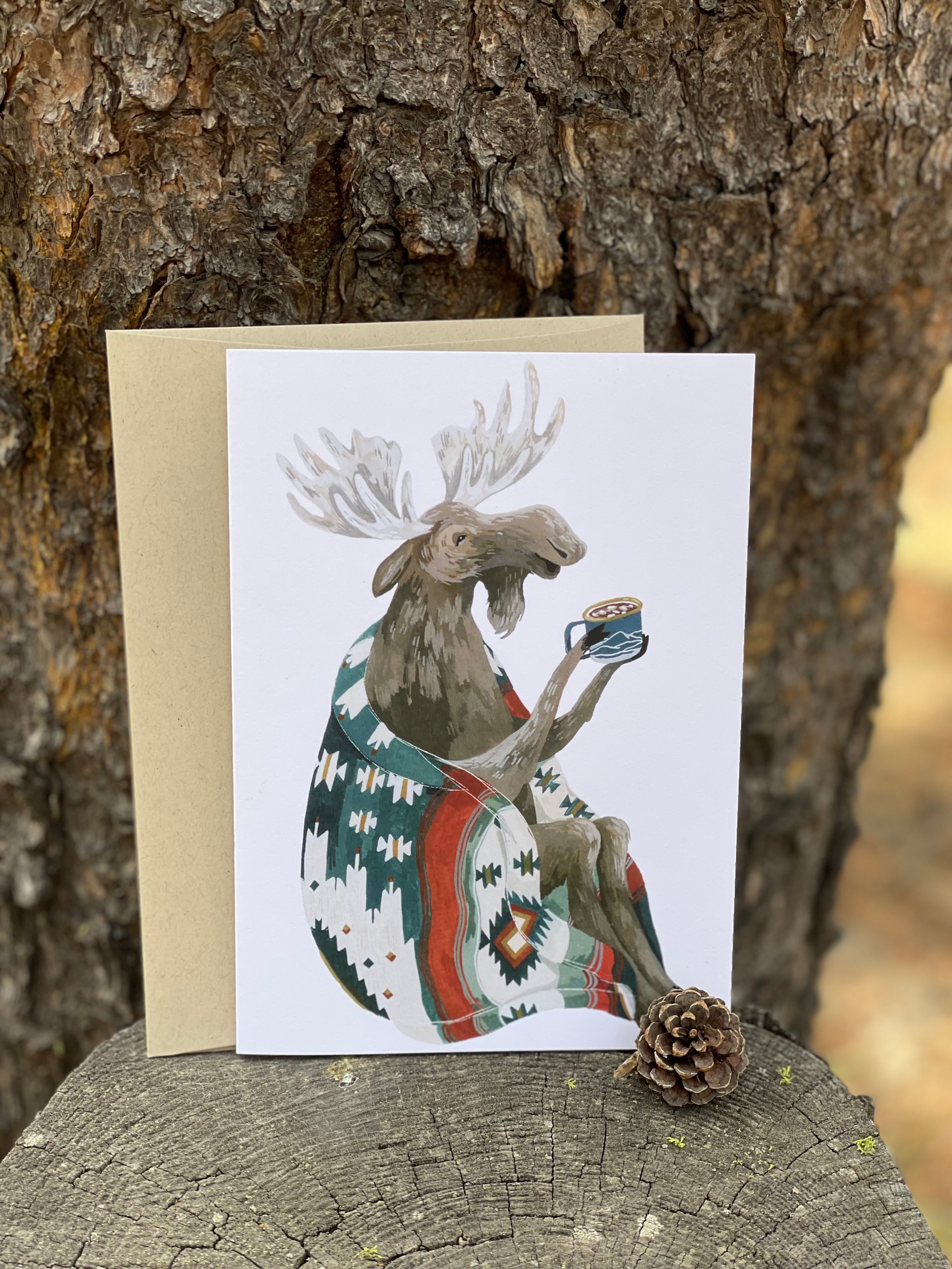 Aztec Moose Card