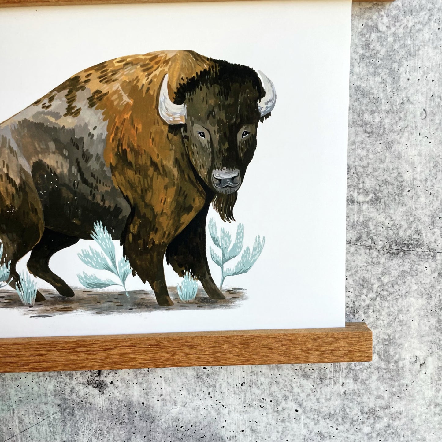 Sagebrush Bison Print