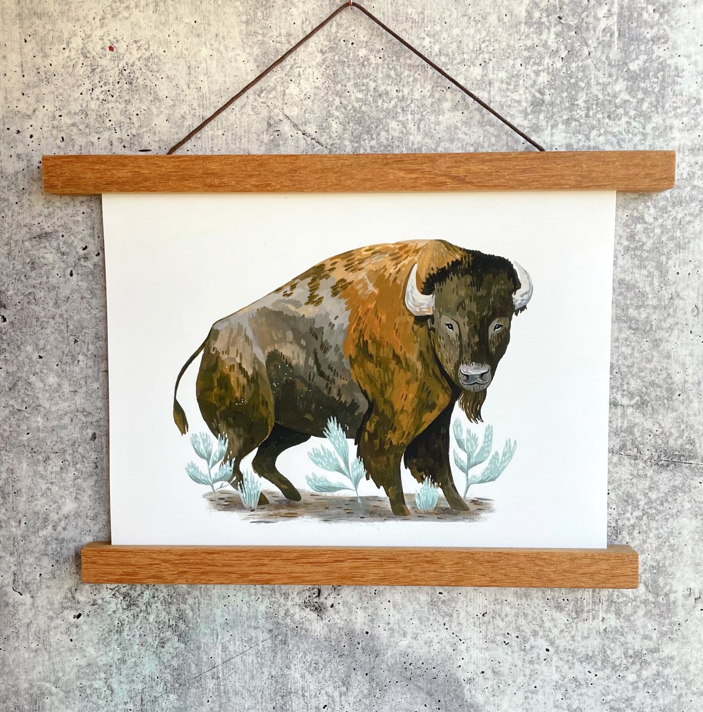 Sagebrush Bison Print